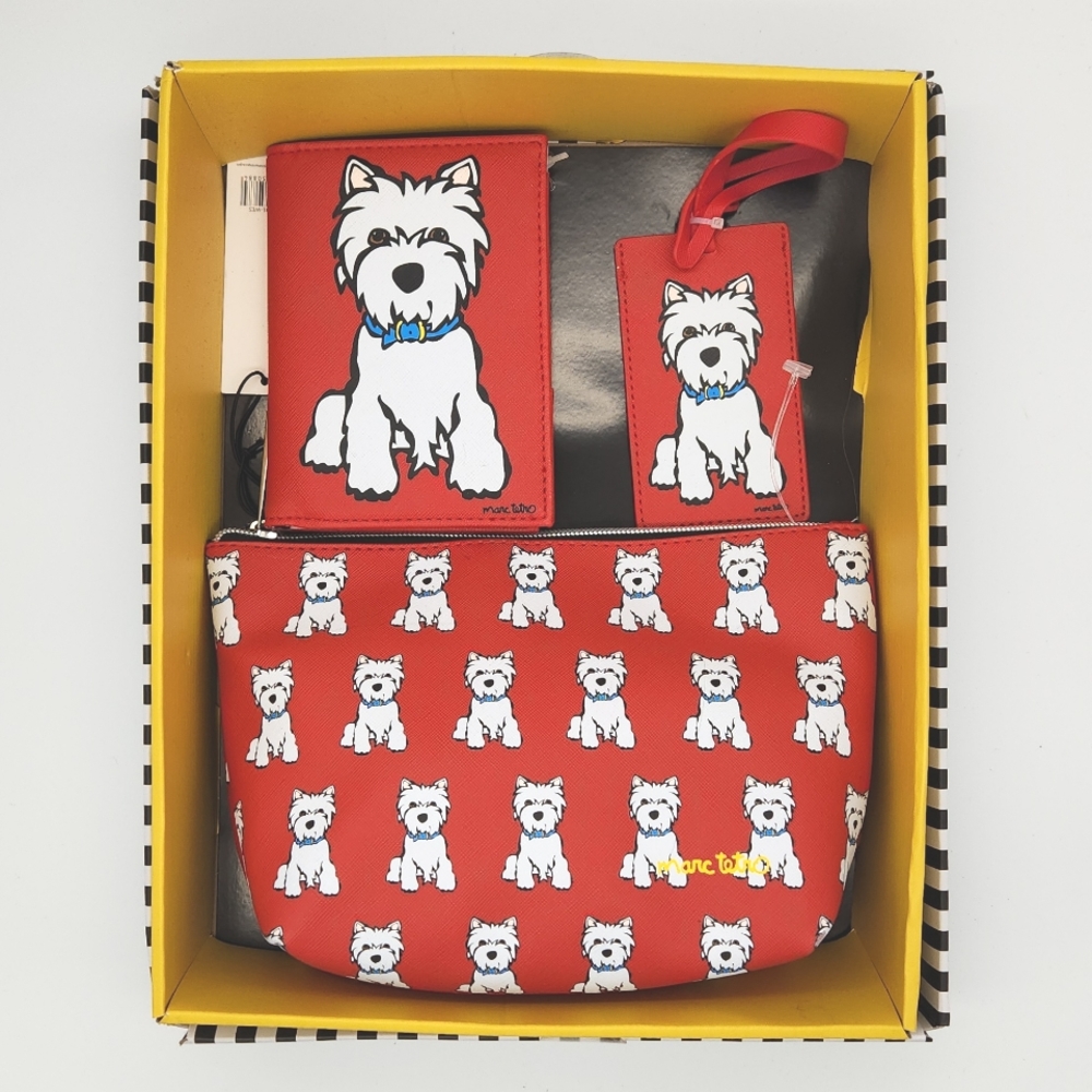*NIB* MARK TETRO Westie Travel set